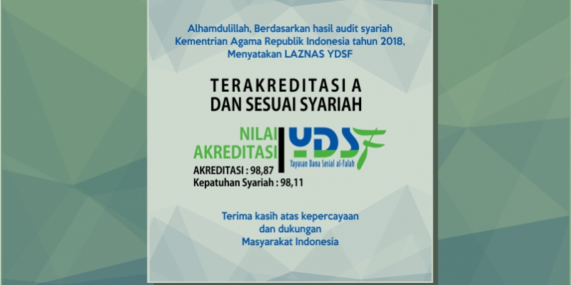 YDSF, Lembaga Amil Zakat Nasional Raih Akreditasi "A"