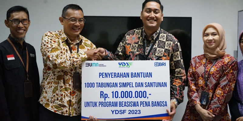 Dukung Pena Bangsa YDSF, BRI Bagikan 1.000 Rekening Tabungan